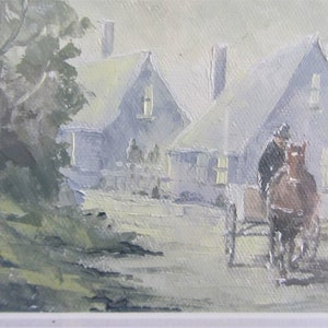 Original vintage watercolour painting signed W.K. (William Kennedy) Mitchell. Australian artist. Framed