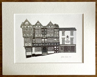 Limited Edition Artwork | Art Gift | Pen Drawing Gift | Signed Artwork Gift | Limited Edition Art Gift | Ludlow Gift | Shropshire Print Gift