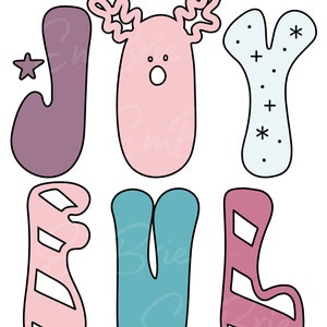 VREUGDE Kerst Graphic - Digitaal bestand
