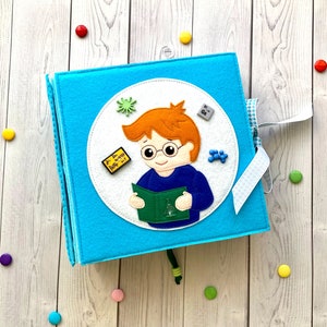 Patrón de libro silencioso de ciencia en PDF y páginas tutoriales, patrón de libro de fieltro svg, ideas de libros silenciosos, juguetes sensoriales, patrón de costura de fieltro en PDF para niños pequeños
