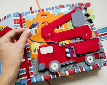 Quiet Book Page PDF Sewing Pattern, Tutorial Soft Book for Boys, Template Set Felt Cars for Kids, Transportation theme, Flat Car shapes, DIY