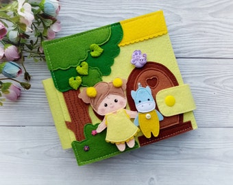 Dollhouse Quiet book pattern PDF, Felt book pattern, Felt doll Pattern, Dress up Doll , diy quiet book sewing ideas girls