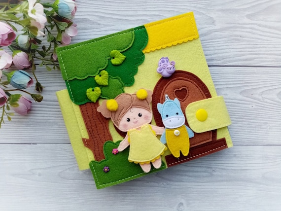 Dollhouse Quiet book pattern PDF, Felt book pattern, Felt doll Pattern, Dress up Doll , diy quiet book sewing ideas girls