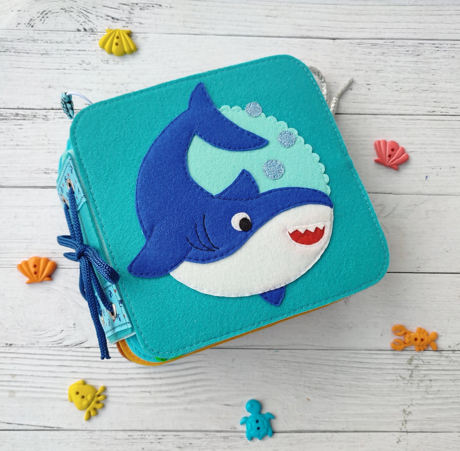 Sea Animals Quiet Book Pattern PDF & Tutorial, Felt Book Pattern Svg ...
