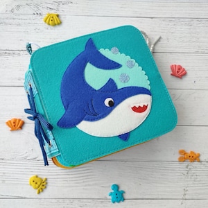 Sea Animals Quiet book pattern PDF & Tutorial, Felt book pattern svg, DYI Quiet book ideas, Sensory toys, Pdf felt sewing pattern toddler