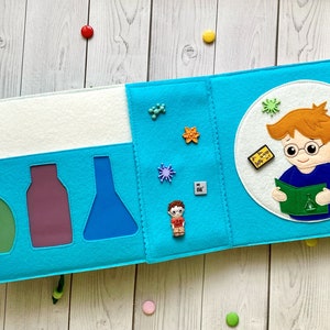 Science Quiet Book Pattern PDF & Tutorial Pages, Felt Book Pattern Svg ...