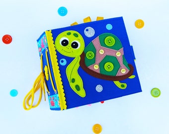 Sea Animals Quiet book Pattern PDF, Felt book pattern, Soft sensory book template, Quiet book sewing ideas for kids 2, 3, 4 year old
