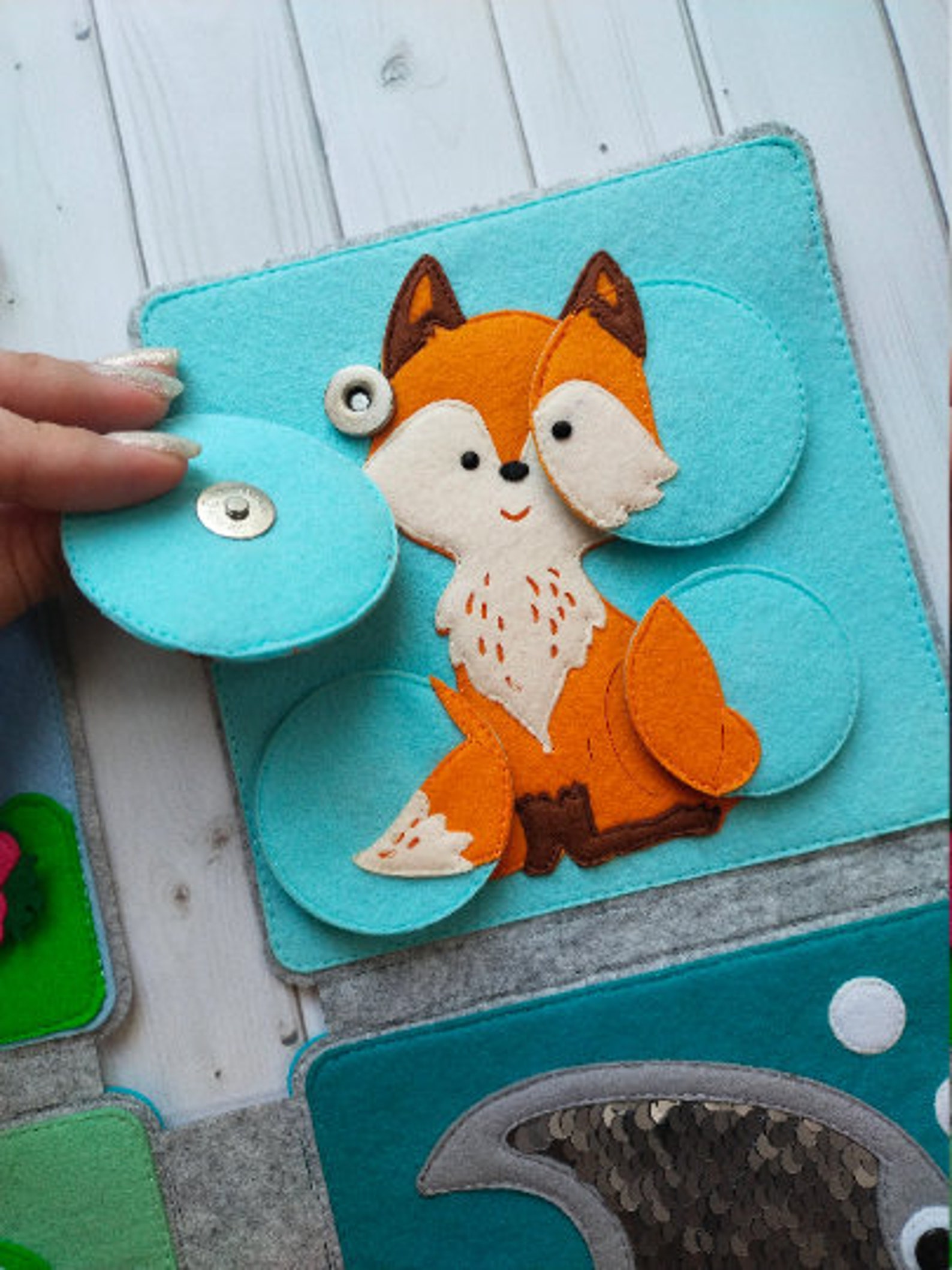 Baby Sensory Book Montessori Soft Book Sensory Play Baby Etsy