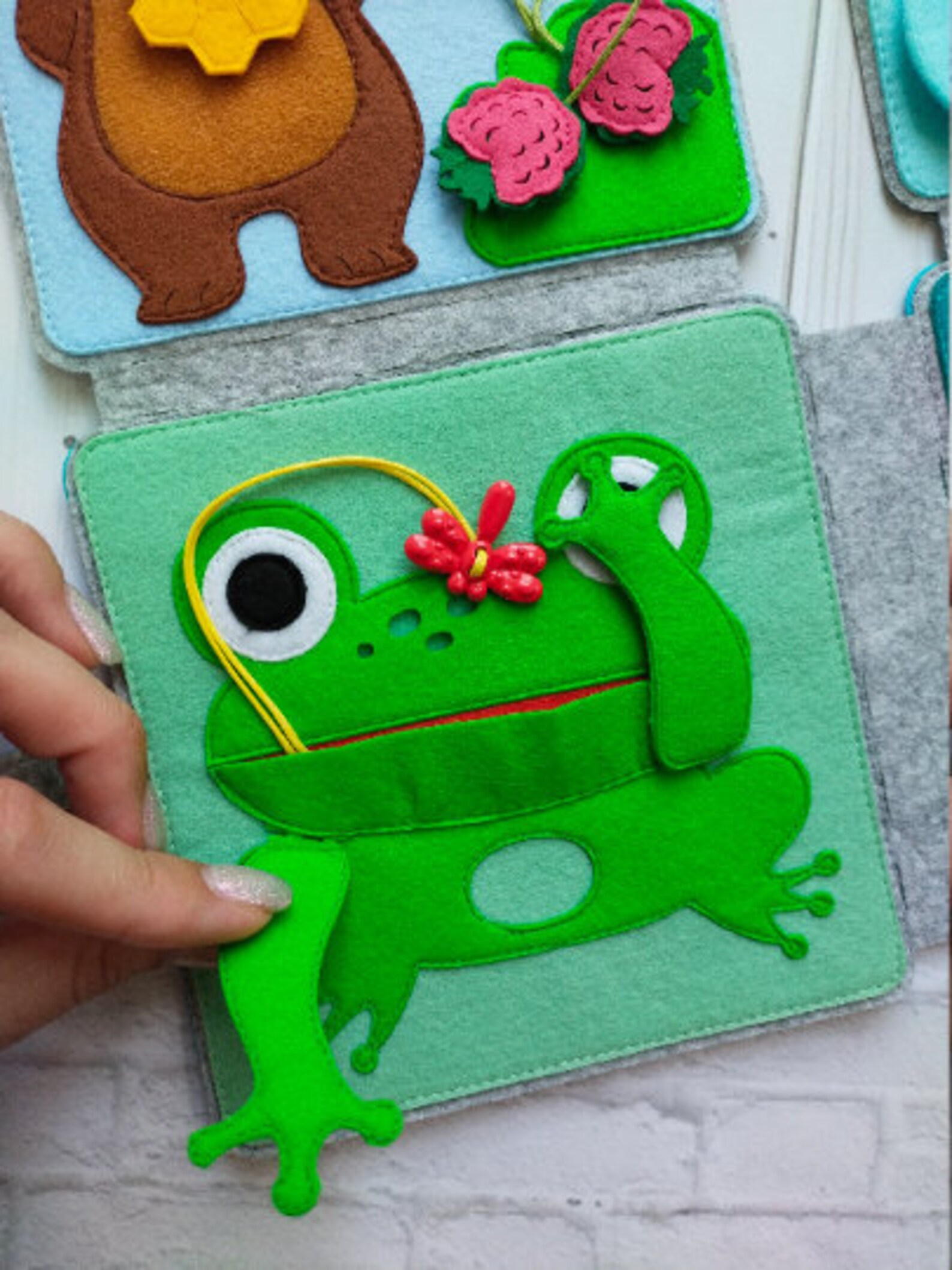 Baby Sensory Book Montessori Soft Book Sensory Play Baby Etsy