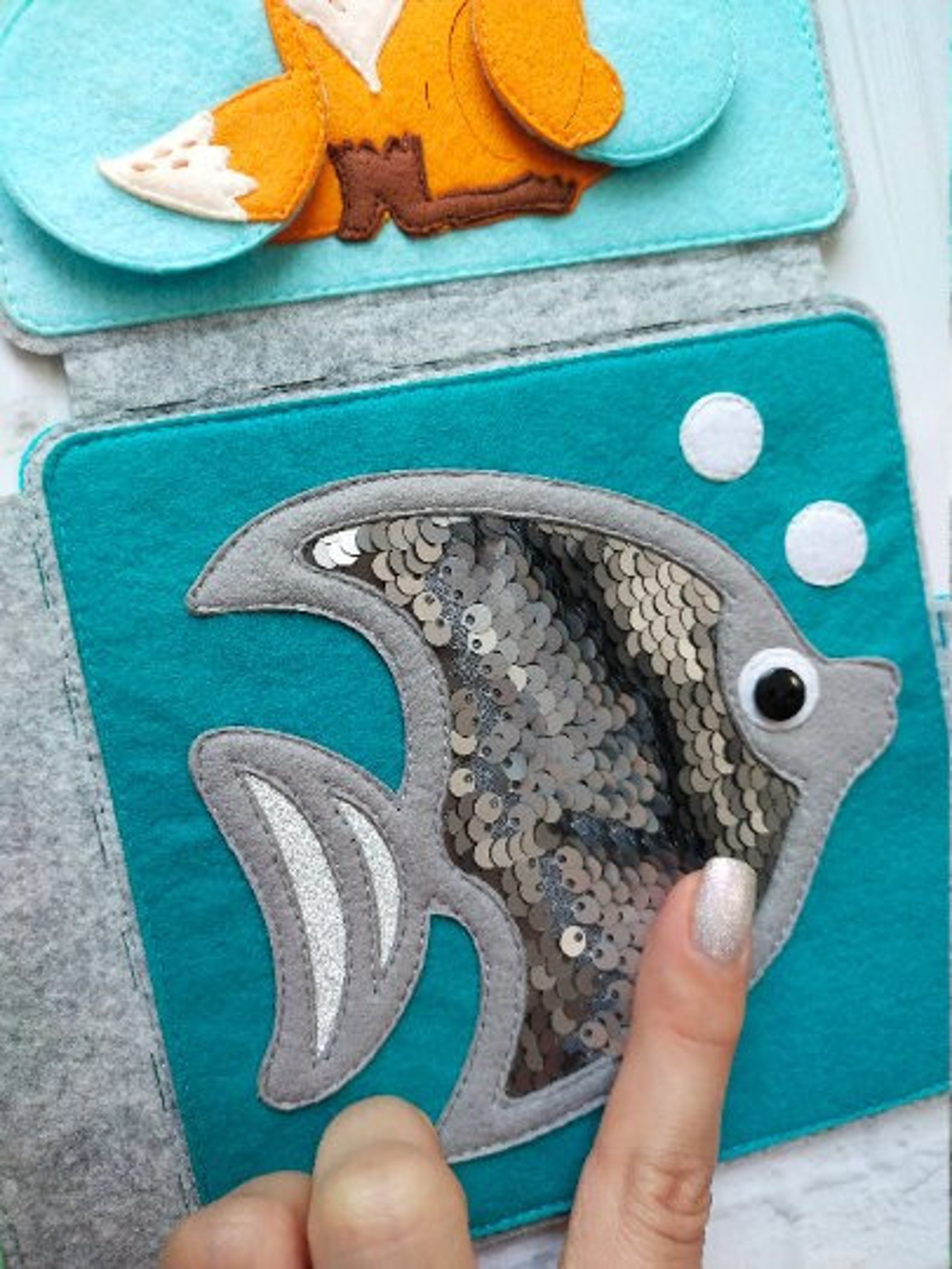 Baby Sensory Book Montessori Soft Book Sensory Play Baby Etsy