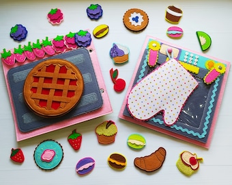 Kitchen Quiet Book Pattern Cooking Felt Book Pattern Pdf, Soft