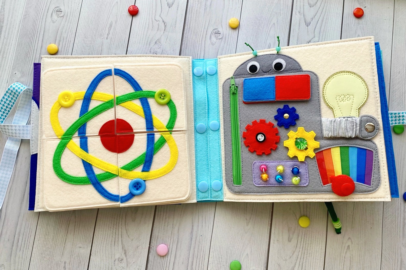 Science Quiet Book Pattern PDF & Tutorial Pages, Felt Book Pattern Svg ...