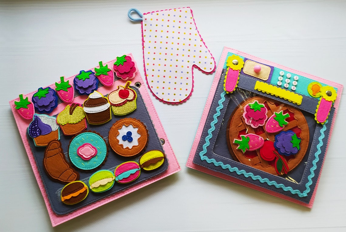 Kitchen Quiet Book Pattern Cooking Felt Book Pattern Pdf Etsy