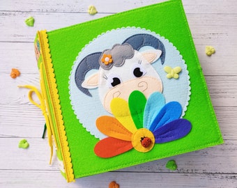 Farm Animals Quiet book pattern, Felt activity book pattern pdf, DYI Quiet book sewing for kids 2, 3, 4year old, Baby soft book tutorial