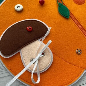 Felt Pumpkin Pattern PDF &amp; Tutorial, Felt Fasteners Toys Pattern, Fine ...