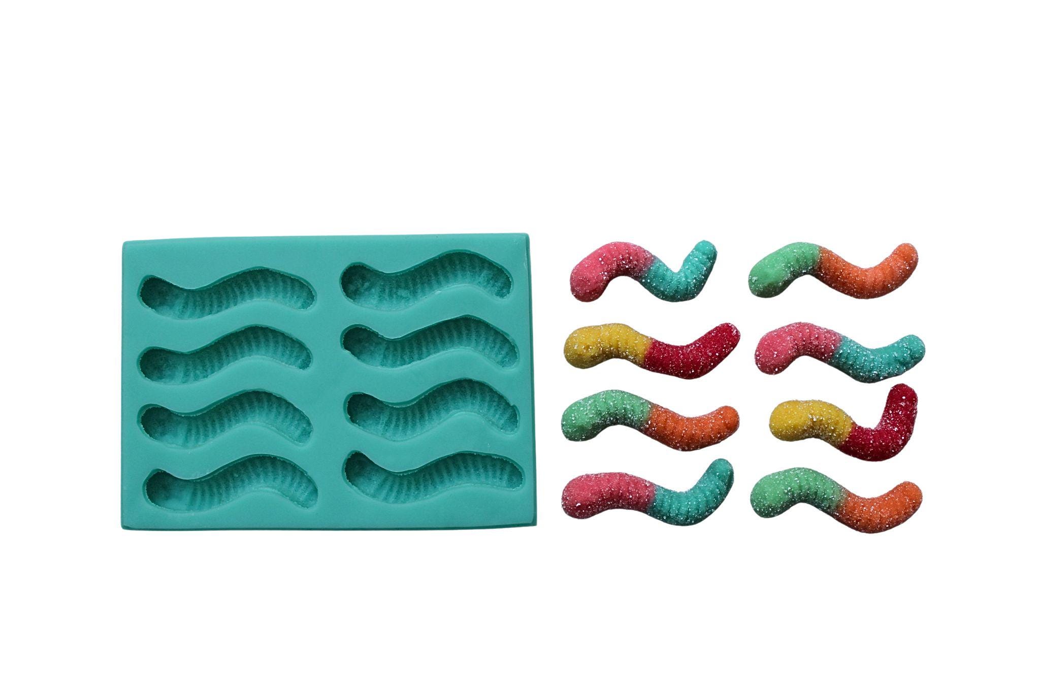 Stampo Per Esche In Plastica Morbida Drop Shot 6 – Verme Piatto Fai-da-Te Per Pesca