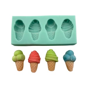 Ice cream cone silicone mold