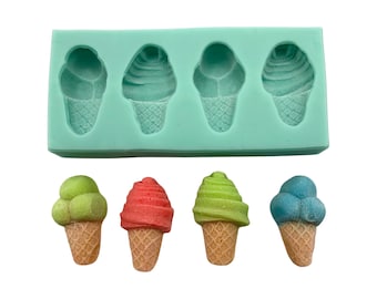 Molde de silicona para cono de helado