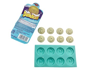 Dunkaroos 8 Cavité Silicone Moule Pour Cire Savon Résine etc.