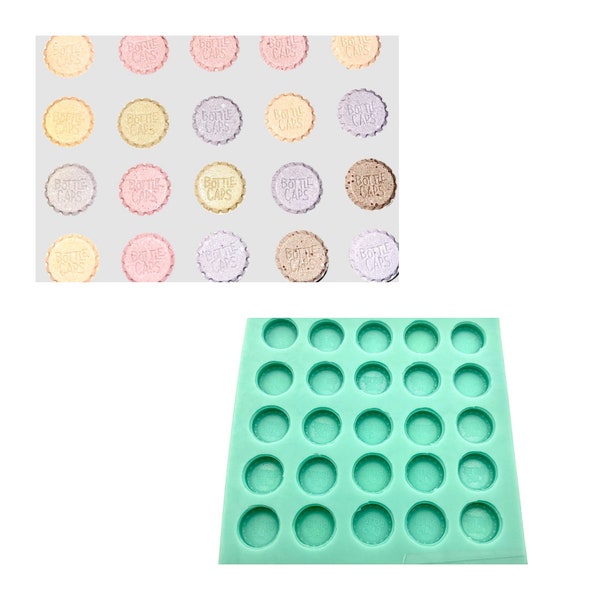 Bottle Cap Candy Silicone Mold |candle making |soap making |resin pour molds