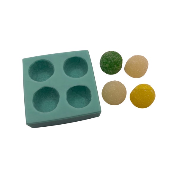 Large Sized Spice Drops/ Gumdrops Silicone Mold | Fondant mold | wax embed mold | soap mold | Christmas candy mold