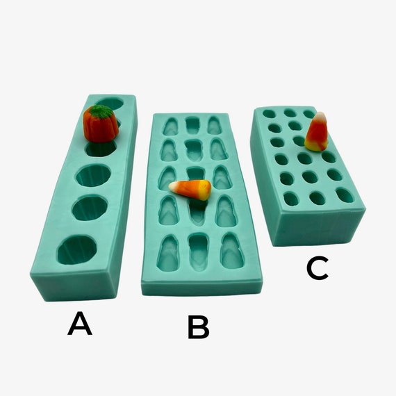 Candy Corn Pumpkin Candy Fall Halloween Silicone Mold