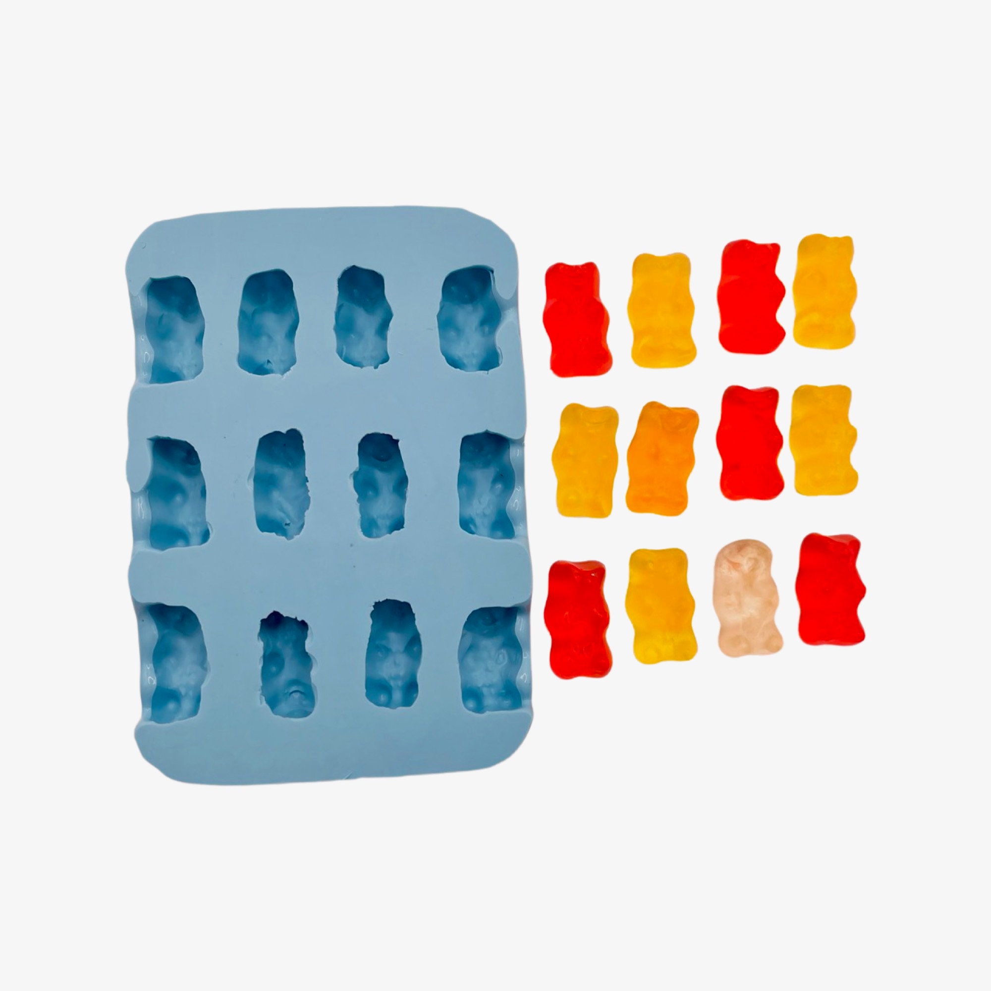 Realistic Gummy Bear Silicone Mold Etsy