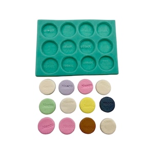 Molde de silicona realista para alimentos con forma de obleas y caramelos