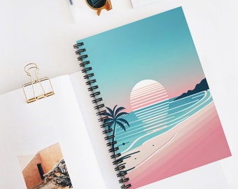 Pastel Miami Themed Notebook