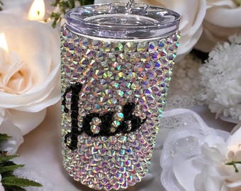 Mini vasos/vasos de chupito/bebidas personalizados con diamantes de imitación