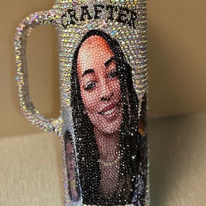 Custom rhinestone tumbler/personalized tumbler/ bling cup/sparkling personalized rhinestone cup