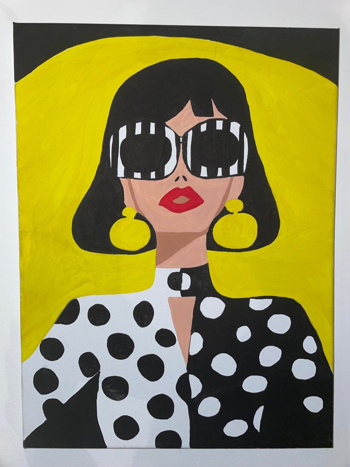 Peinture Femme Gouache