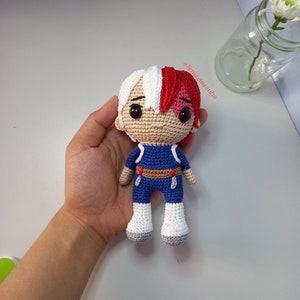 PDF PATTERN Ice and Fire Hero Crochet Amigurumi Doll