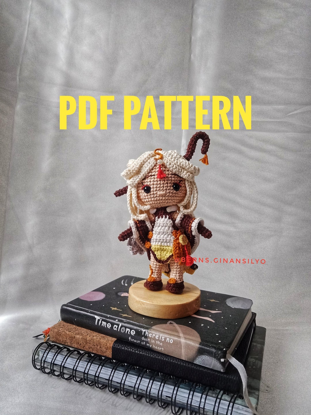 PDF PATTERN Ningguang Inspired Amigurumi Crochet Doll - Etsy