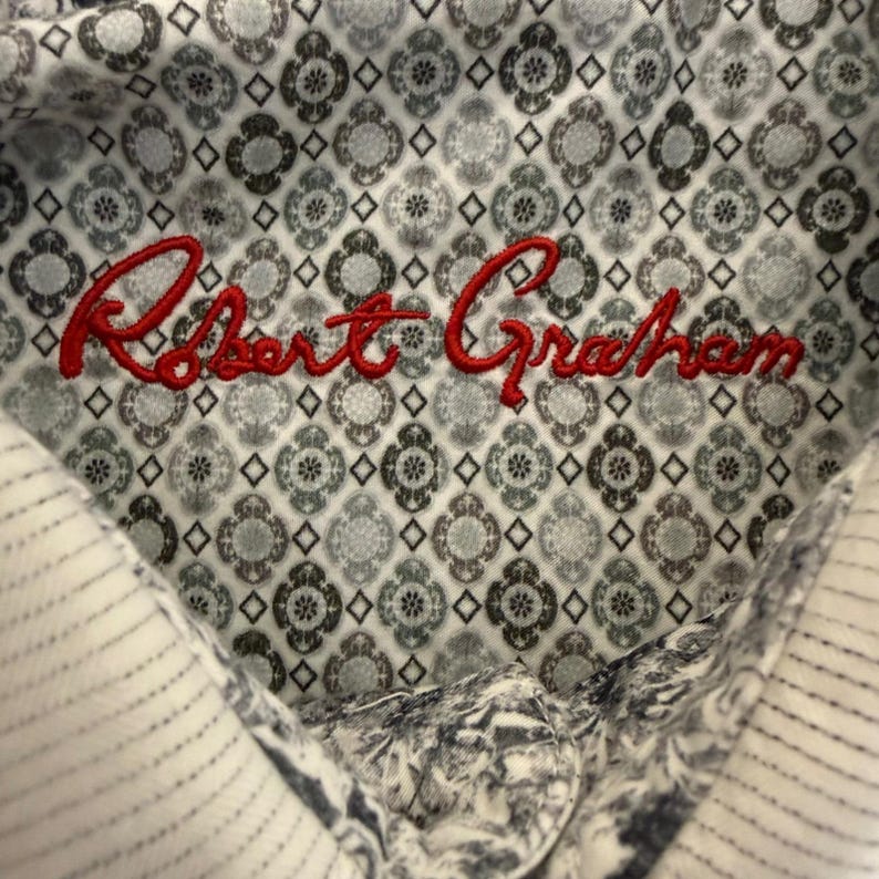 Robert Graham Chemise boutonnée moyenne coupe classique pour hommes à manches longues en coton décontractée image 2