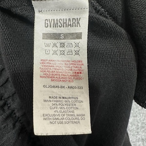 Gymshark Joggers Mens Small 26x27 Black Athleisure Sweatpants Workout Active Gym bild 3