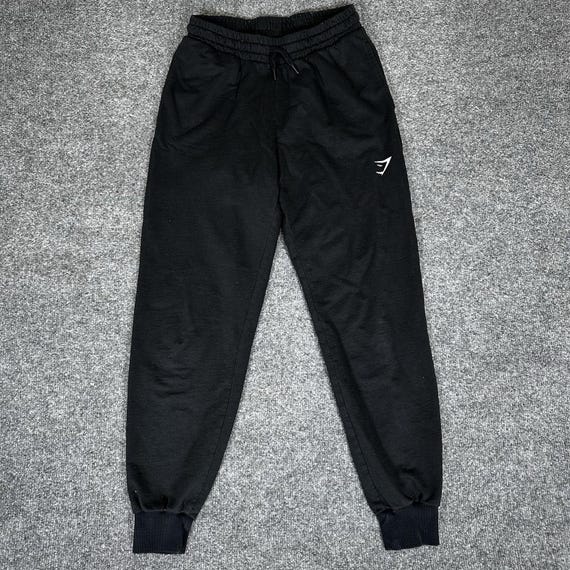 Gymshark Joggers Mens Small 26x27 Black Athleisure Sweatpants Workout Active Gym