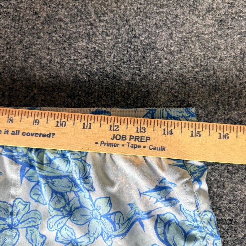 HUK Shorts Men Medium 30x5 Blue Floral Swim Trunks Fishing Quick Dry Performance imagem 4