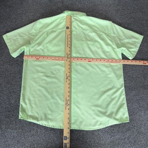 HUK Fishing Shirt Men XL Green Lightweight Short Sleeve Button Up Outdoor Angler image 5