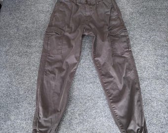 Bearbottom Clothing Mens Jogger Pants Gray Large 32x30 Casual Utility Stretch
