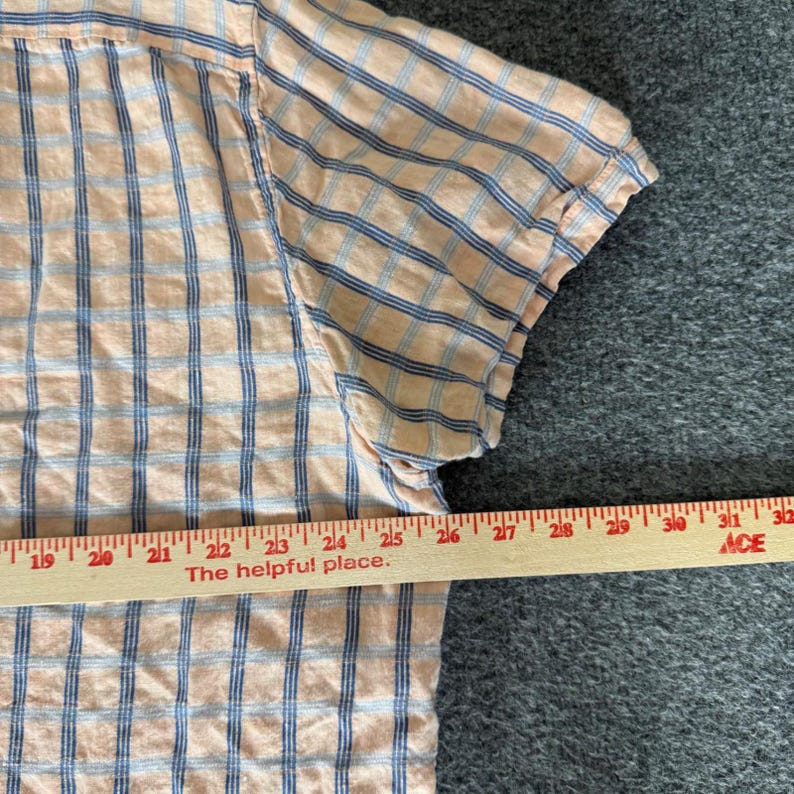 Tommy Bahama Mens XXL Island Modern Fit Linen Blend Plaid Short Sleeve Shirt Bild 5