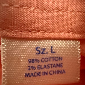 Southern Tide Mens Large Coral Pink Long Sleeve Button Down Shirt Cotton Casual bild 3