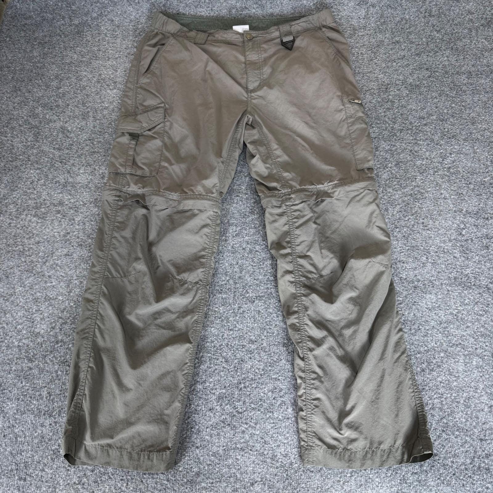 Pantalon De Pêche Convertible Columbia PFG Homme 36x30 - Vert Cargo - Occasion