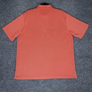 Tommy Bahama Polo Shirt Men Large Rust Orange Short Sleeve Modal Pullover Adult image 4
