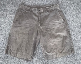 Patagonia Mens Organic Cotton Shorts 32 Gray Chino Casual Outdoor Hiking Trail