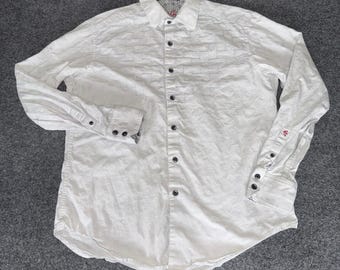 Robert Graham Mens Medium Classic Fit Button Up Shirt Long Sleeve Casual Cotton