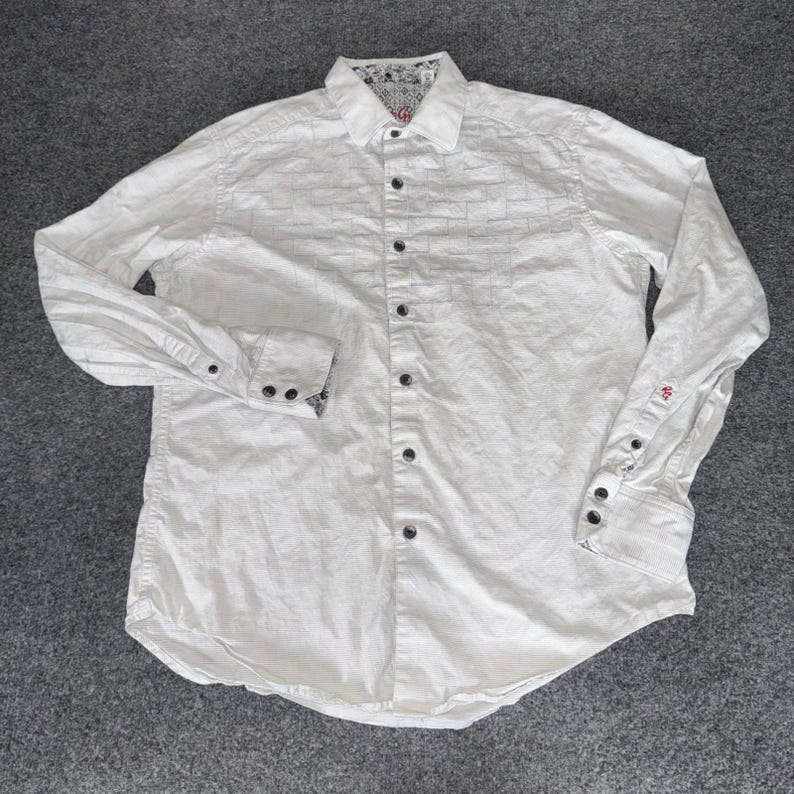Robert Graham Chemise boutonnée moyenne coupe classique pour hommes à manches longues en coton décontractée image 1