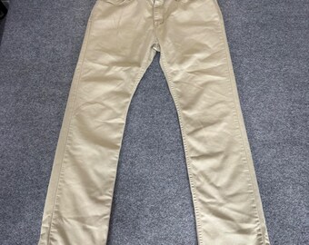 Vans V56 Standard Mens 34x32 Tan Chino Pants Skate Casual Straight Leg Cotton