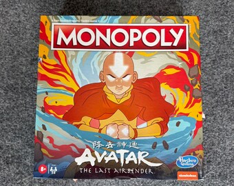Hasbro Monopoly Avatar The Last Airbender Board Game Nickelodeon Family Strategy