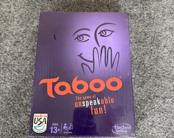 Hasbro Taboo Board Game The Game of Unspeakable Fun Family Party Word Guess NEW